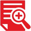 red document zoom icon